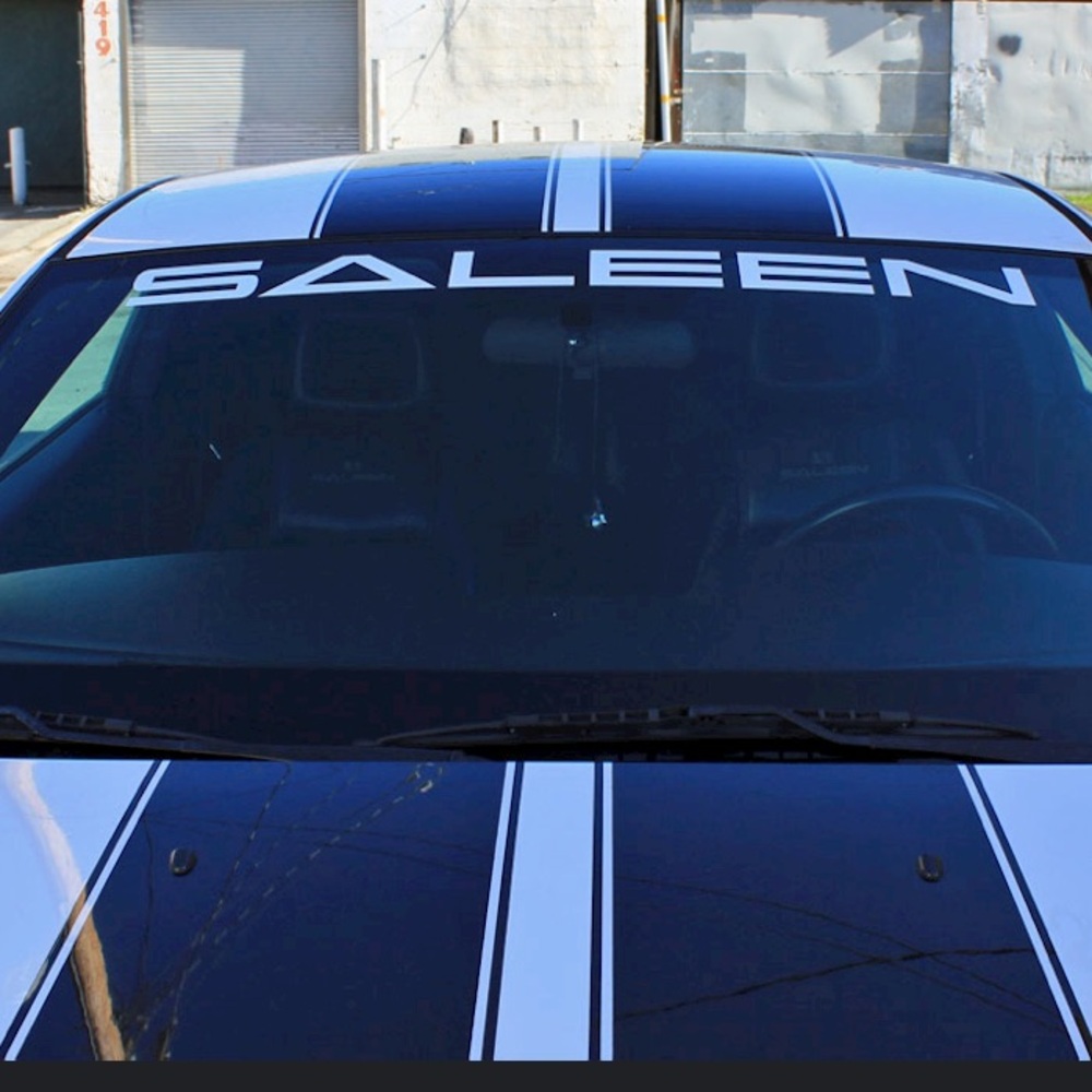 SALEEN mustang windshield sticker black